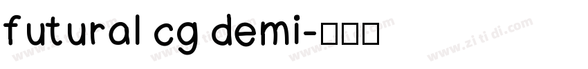 futural cg demi字体转换